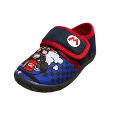 Pantofole Bambino SUPER MARIO Blu Rosse Scarpa Ciabatta Strappo e Suola in Gomma