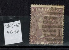 GRAN BRETAGNA 1865 1867 QUEN VICTORIA