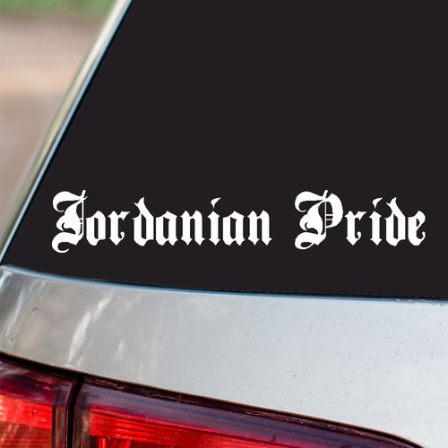 Adesivo vinile jordanian - jordanian, pride