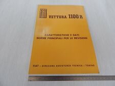 MANUALE ORIGINALE 1967 MANUALE PER REVISIONI FIAT 1100 R