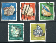 KENYA - MINERALI E PIETRE PREZIOSE - serietta Francobolli - USATO