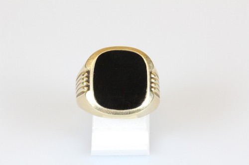 Anello carati oro onice - 14,