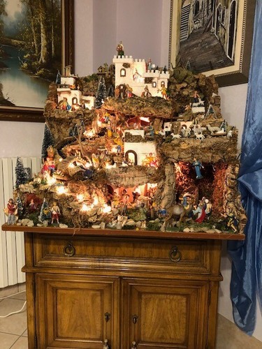 Presepe artigianale sughero - in,