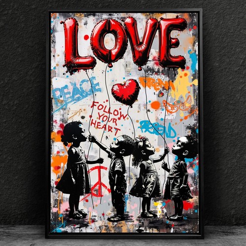 Banksy bambini con palloncini - banksy,