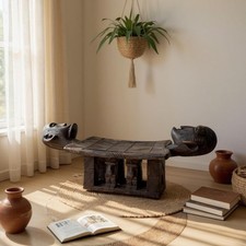 Panca sgabello Dogon a due