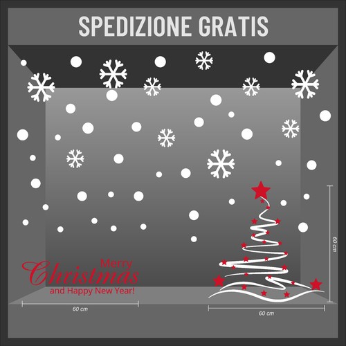 Vetrofanie natalizie vetrine - vetrofanie,