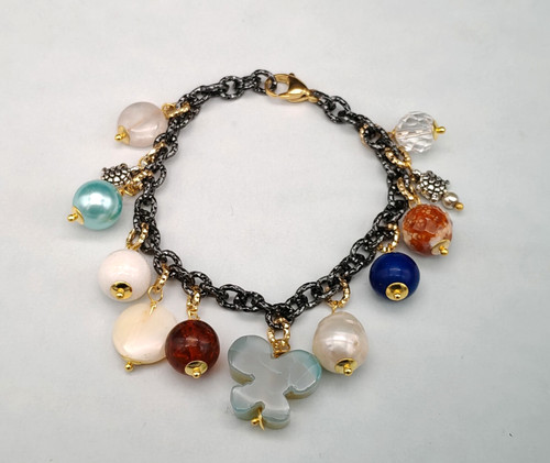 Bracciale donna catena charms