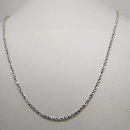 Collana oro bianco 18k - , maglia