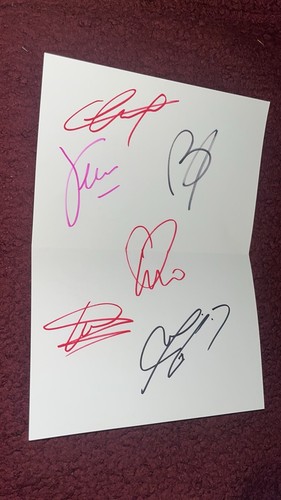 Carte dédicacée autograph - dédicacée,