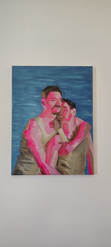 Dipinto olio tela lui - dipinto,