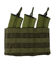 Tactical Triple Magazine Pouch MOLLE 1000D Nylon Open-Top Mag Holder