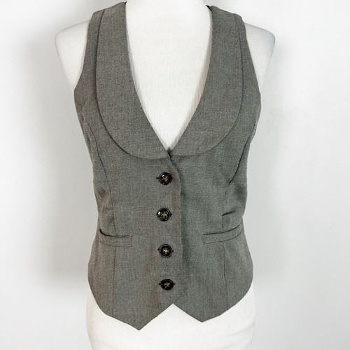 Y2k gilet grigio uomo retro - gilet,