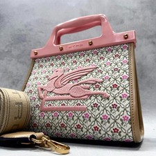 Borsa a mano ETRO Love Trotter 2 vie tela e pelle paisley Pegasus Y2K tracolla