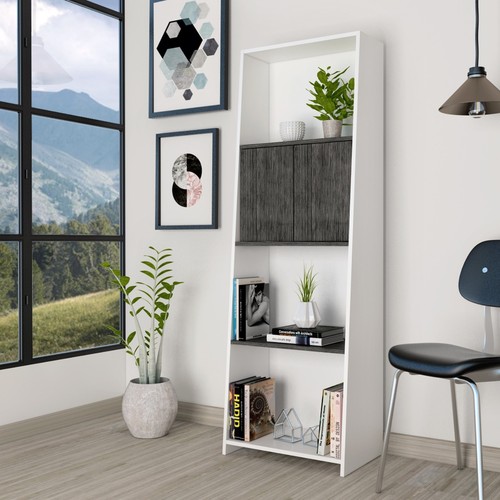 Libreria dallas grigia con - libreria,