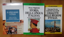 Lotto 3 libri linguistica linguaggio Devoto Migliorini Italia Lingua italiana