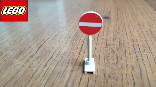 Lego road sign - lego, with