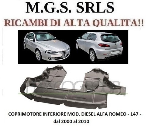 Riparo coprimotore inferiore - riparo,
