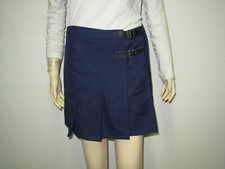 BIZZBEE Gonna Pieghettata Scozzese XS Blu Marino VFJ005