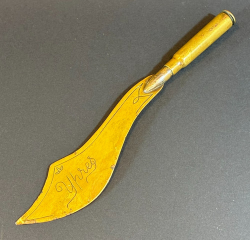 Ww1 1916 trench art brass - 1916,