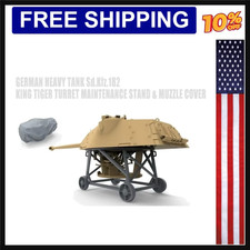 Modellino in resina pressofusa scala 1/35 kit carro pesante tedesco King Tiger torretta Mainte...