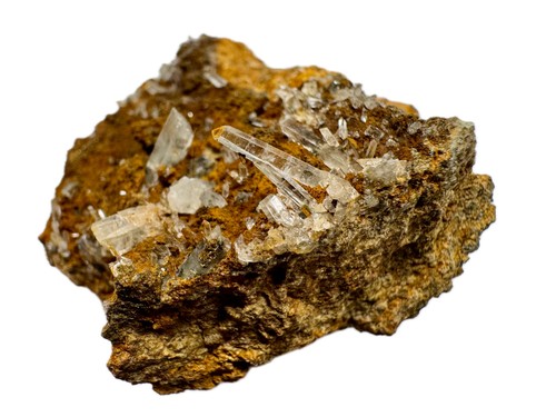 Cristalli quarzo limonite - xx,