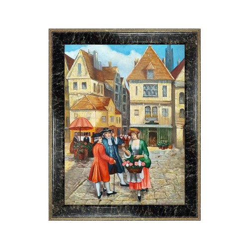 Quadro olio tavola 30x40 cm - su,
