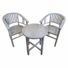 Set tavolino e sedie in legno