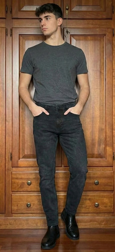 Jeans neri delavé pull - jeans, pull&bear