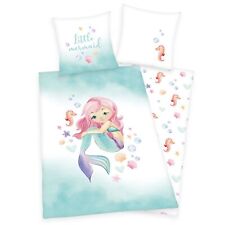 Set lenzuola sirena 80 x 80 cm