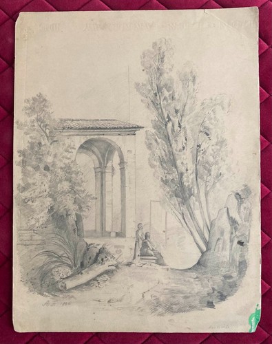 Antonio fontanesi disegno a - antonio, fontanesi,