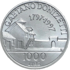 Moneta lire 1000 - moneta, arg