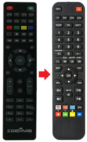 Telecomando adatto per zgemma - telecomando,