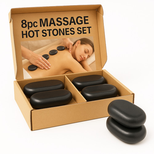Kit massaggio pietre calde - kit,
