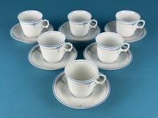 Ginori Antico Servizio Da Caffè X6 Porcellana Dipinta Fine XIX Sec.