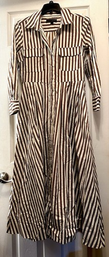 Abito camicia midi con cintura