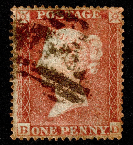 1854 1d one penny - gb,