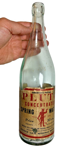 Antica bottiglia acqua pluto - acqua,