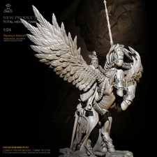 Modellino statuina in resina 1/24 Pegaso Cavaliere non assemblato non dipinto