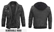 Bomber uomo biker vera pelle