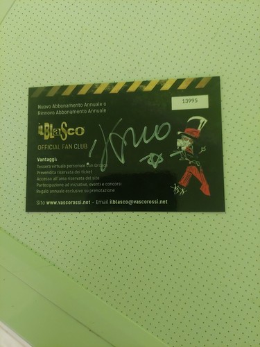 Card abbonamento blasco fan - blasco,