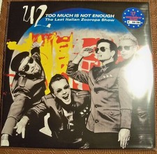 U2 "TOO MUCH IS NOT ENOUGH THE LAST ITALIAN ZOOROPA SHOW" 3 RED COLOURED LP 1993