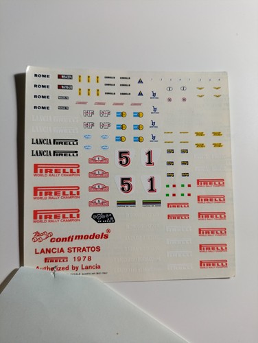 Decals lancia stratos - 1/43,