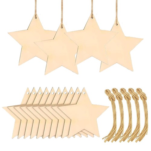Pezzi stelle legno - pezzi, in