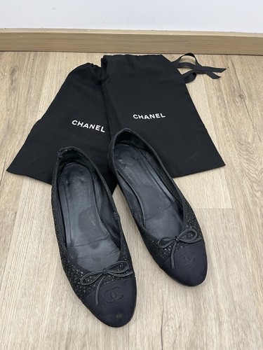 Ballerines chanel noir femme - ballerines,