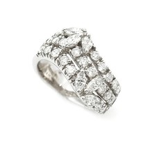 Damiani anello diamante - damiani, 750wg