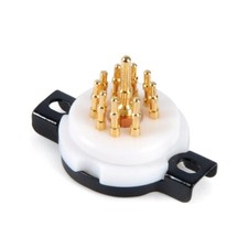 1pzTeflons PTFE 9Pin ECC83 12AX7 EL84 6922 6BQ5 EF86 6H30 Valvola Tubo Presa Oro