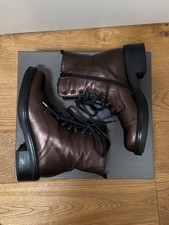 Anfibi in pelle Tosca Blu