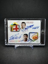 Messi Ronadlo 2025 Card Lab Patch Facsimile Auto SP