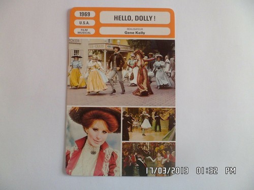 Carte fiche cinema 1969 - carte, hello