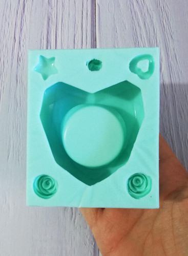 Stampo portacandele cuore - stampo,